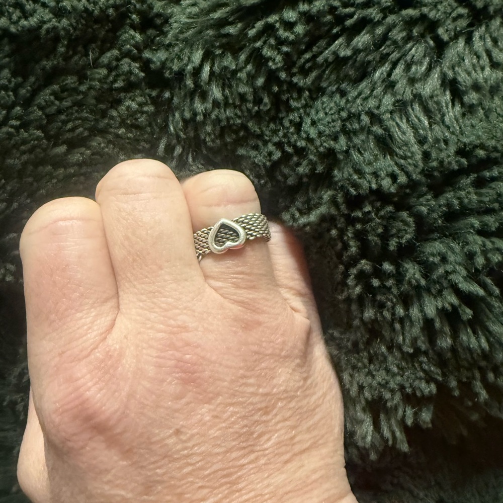 Tiffany & Co. Silver Heart Ring Tiffany and co ring